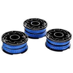 BLACK+DECKER - Replacement Spool  Dual Line 2x6M 16mm Pack of 3 A6441 - A6441X3