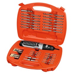 BLACK+DECKER - FR 54 Piece Alkaline Screwdriver and Screwdriving Set - A7071