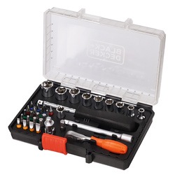 BLACK+DECKER - Cl et embouts   35 pices  Livr en organiseur - A7225