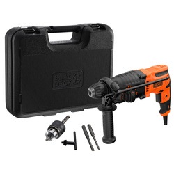 BLACK+DECKER - 650W Corded SDSPLUS Hammer Drill and Kit Box - BEHS01K