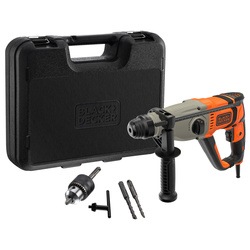 BLACK+DECKER - 800W Corded SDSPLUS Hammer Drill and Kit Box - BEHS02K
