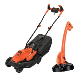 BLACK+DECKER - 32cm 1200W Mower  23cm 250W Strimmer Grass Trimmer - BEMW451GL2