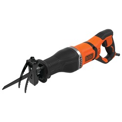 BLACK+DECKER - 750W Corded Reciprocating Saw with Branch Holder and 2x Blades - BES301