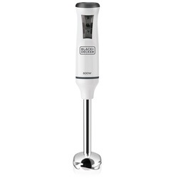 BLACK+DECKER - Mixeur  main 600W en acier inoxydable avec accessoires - BXHBA600E