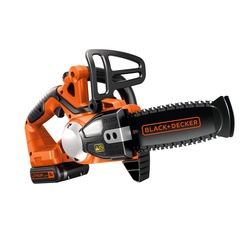 BLACK+DECKER - Trononneuse 20cm sans fil LITHIUMION 18V  2Ah - GKC1820L20K