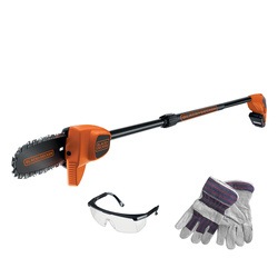 BLACK+DECKER - lagueur sur perche 18V 20cm Lithium  Lunettes de scurit  Gants - GPC1820L20K