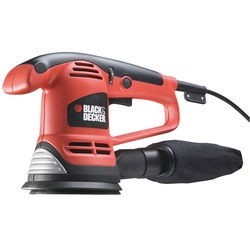 BLACK+DECKER - Ponceuse excentrique filaire  480 W    125 mm  Poigne ergonomique  Variateur de vitesse  Usage intensif  3 abrasifs  Livre en coffret - KA191EK