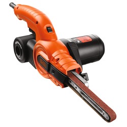 BLACK+DECKER - Lime lectrique filaire  350 W  45513 mm  Usage intermdiaire  3 bandes abrasives  1 bras droit 13 mm  Interrupteur antipoussire - KA900E