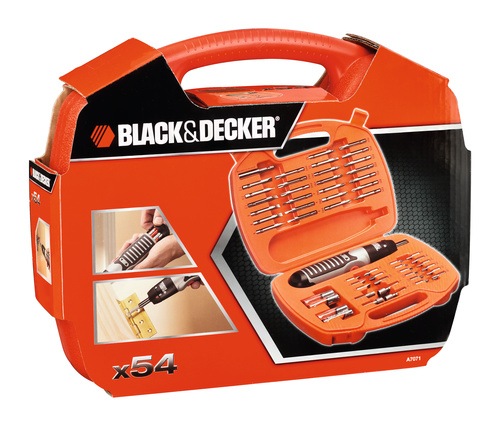 BLACK+DECKER - FR 54 Piece Alkaline Screwdriver and Screwdriving Set - A7071