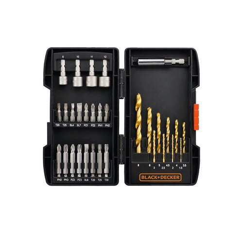 BLACK+DECKER - FR Metal drilling and screwdriving set - A7178