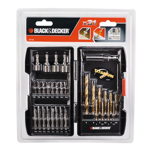 BLACK+DECKER - FR Metal drilling and screwdriving set - A7178