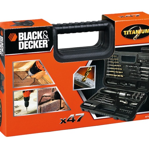 BLACK+DECKER - Mixed Drilling and Screwdriving Set  47 pcs - A7193