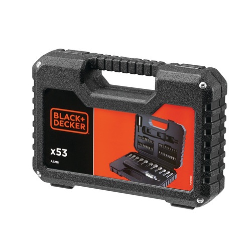 BLACK+DECKER - Coffret accessoires de vissage 53 pices - A7218