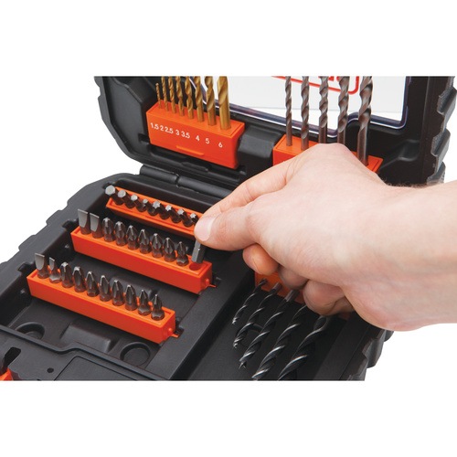 BLACK+DECKER - Easy Grip 50 Piece Drilling  Screwdriving Set - A7232