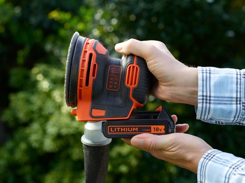 BLACK+DECKER - Ponceuse excentrique 18V  sans batterie ni chargeur - BDCROS18N