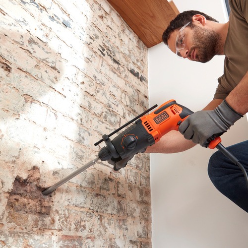 BLACK+DECKER - 650W Corded SDSPLUS Hammer Drill - BEHS01