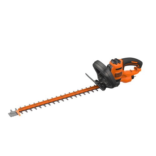 BLACK+DECKER - 55cm 500W Hedge Trimmer with Saw Blade  Extension Cable - BEHTS401C10
