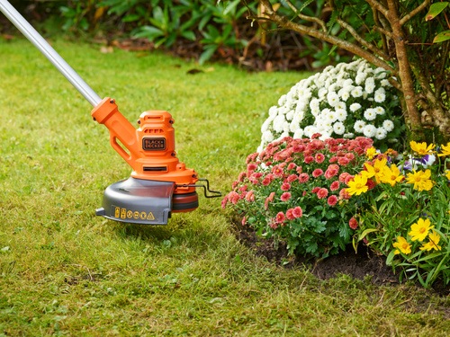 BLACK+DECKER - Coupebordures filaire  25 cm  450 W  Vitesse de coupe variable EcoTurbo - BESTA525