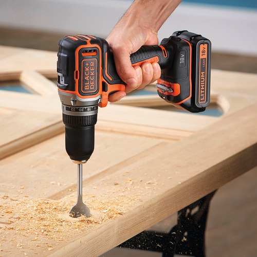 BLACK+DECKER - 18V Lithiumion Brushless 2 Gear Cordless Drill Driver without battery and charger - BL186N