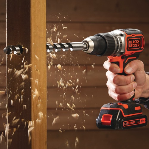 BLACK+DECKER - 18V Lithiumion Brushless 2 Gear Cordless Hammer Drill without battery and charger - BL188N