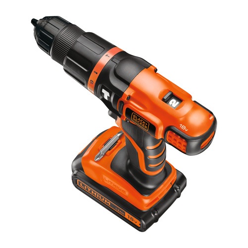 BLACK+DECKER - PerceuseVisseuse 18V  2 batteries - EGBL188KB