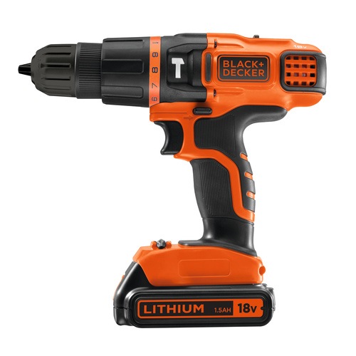 BLACK+DECKER - PerceuseVisseuse 18V  2 batteries - EGBL188KB