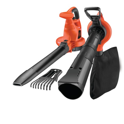 BLACK+DECKER - Aspirateur Souffleur Broyeur de feuilles filaire  3000 W  Volume daspiration  14 m3min  Capacit  50 L  4 accessoires - GW3050