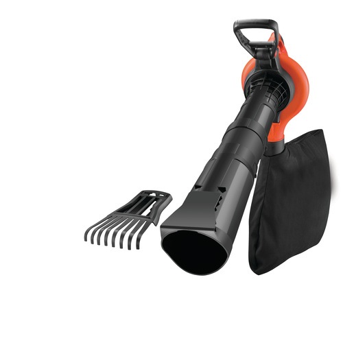 BLACK+DECKER - Aspirateur Souffleur Broyeur de feuilles filaire  3000 W  Volume daspiration  14 m3min  Capacit  50 L  4 accessoires - GW3050