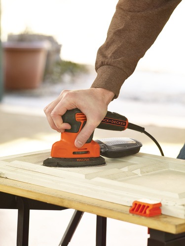 BLACK+DECKER - 120W Next Generation Mouse Sander with 10 Accessories and 16 Toolbox - KA2000KA10