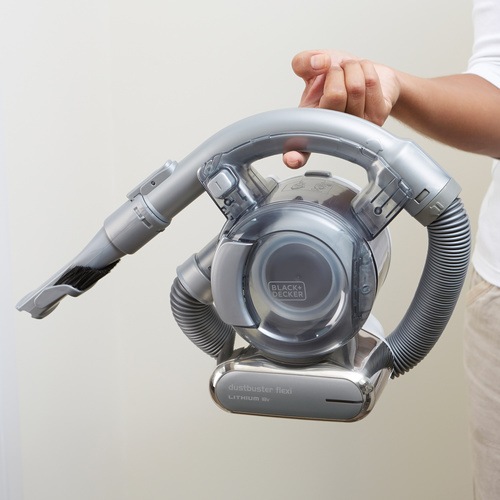 BLACK+DECKER - Aspirateur  main sans fil  25 Airwatts  18 V  Autonomie  15 min   Capacit du bol  560 ml  Charge complte  4h  Base de charge  Prolongateur intgr et embout suceur - PD1820L