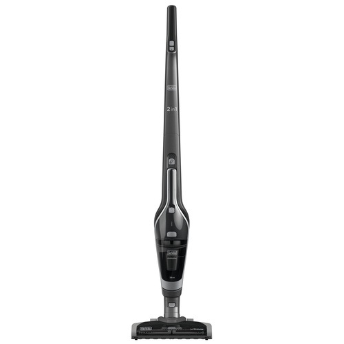 Aspirateur balai sans fil 18 V Autonomie : 20 min Base Black + Decker Aspirateur balai 2 en 1 18V Lithium Gris