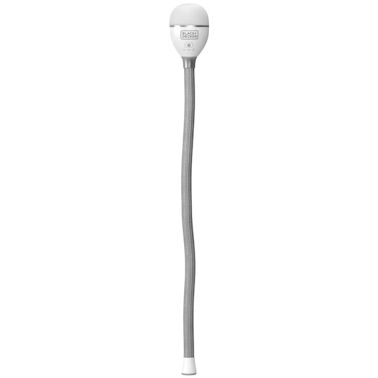 BLACKDECKER BDCFSL01 flexible silver task light, front angle on white background
