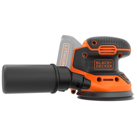 Ponceuse excentrique 18V - 12000 trs/min, 125mm, amplitude 1,3mm - 3 abrasifs - Sans batterie ni chargeur - BLACK+DECKER, BDCROS18N-XJ