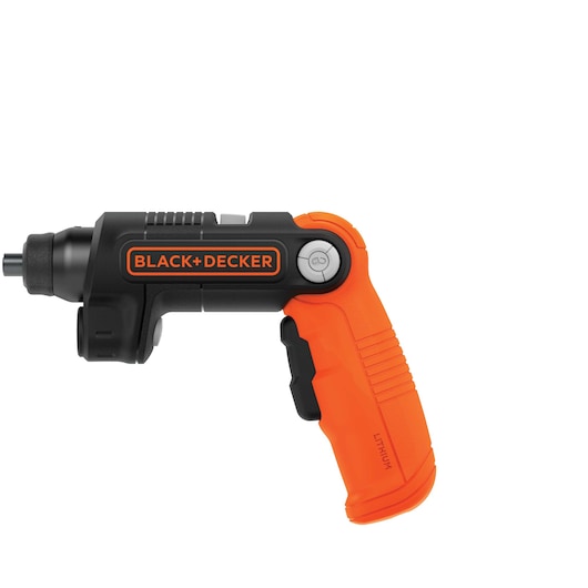 Tournevis 3,6V - Bras articulé, réaliser les petits travaux de vissage, LED 35 lumens - 2 embouts de vissage - BLACK+DECKER,  BDCSFL20C-QW