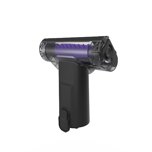 BLACKDECKER BHFEA640WP vacuum brush accessory, black and transparent, front angle on white background.
