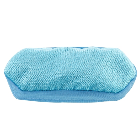 BLACKDECKER BHSM1615DSG blue microfiber cleaning pad, close up, photography, on white background.
