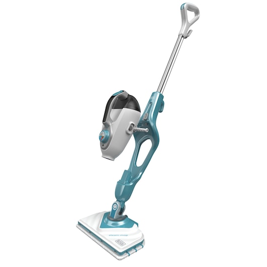 Balai vapeur multifonction avec nettoyeur à main et gant STEAMITT - 1600W - 11 accessoires - 99,9% des bactéries et germes tués sans produit chimique - temps de chauffe: 13,87 s - 500 ml - BLACK+DECKER, BHSM166DSM-QS