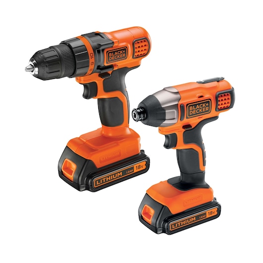 Lot 18V - Perceuse sans fil + Visseuse à impact - LITHIUM