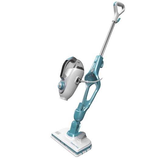 Balai vapeur avec nettoyeur à main Gant SteaMitt™ filaire - 1300 W - Réservoir : 500 ml - Temps de chauffe : 15 s - Longueur du câble : 6 m - 14 accessoires