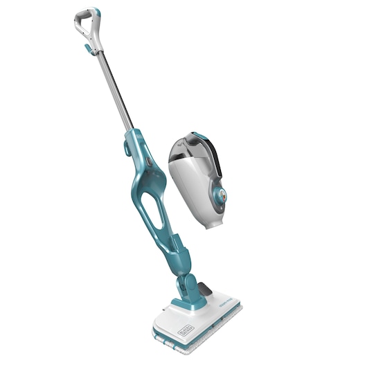Balai vapeur avec nettoyeur à main Gant SteaMitt™ filaire - 1300 W - Réservoir : 500 ml - Temps de chauffe : 15 s - Longueur du câble : 6 m - 14 accessoires