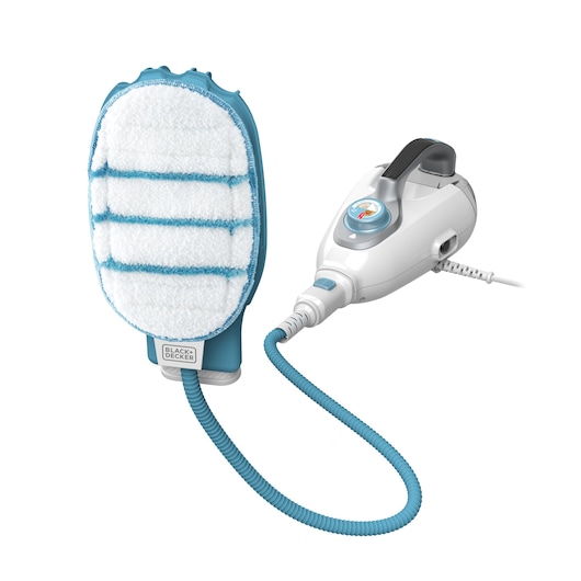 Balai vapeur avec nettoyeur à main Gant SteaMitt™ filaire - 1300W - Réservoir : 500 ml - Temps de chauffe : 15 s - Longueur du câble : 6 m - 10 accessoires Gant détachable
