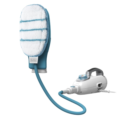 Balai vapeur avec nettoyeur à main Gant SteaMitt™ filaire - 1300W - Réservoir : 500 ml - Temps de chauffe : 15 s - Longueur du câble : 6 m - 10 accessoires Gant détachable