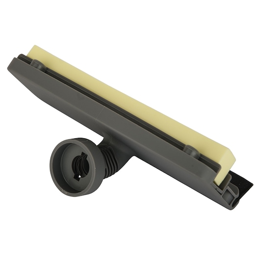 BLACKDECKER FSMH21A photography of replacement squeegee head, grey and yellow, angled on white background.